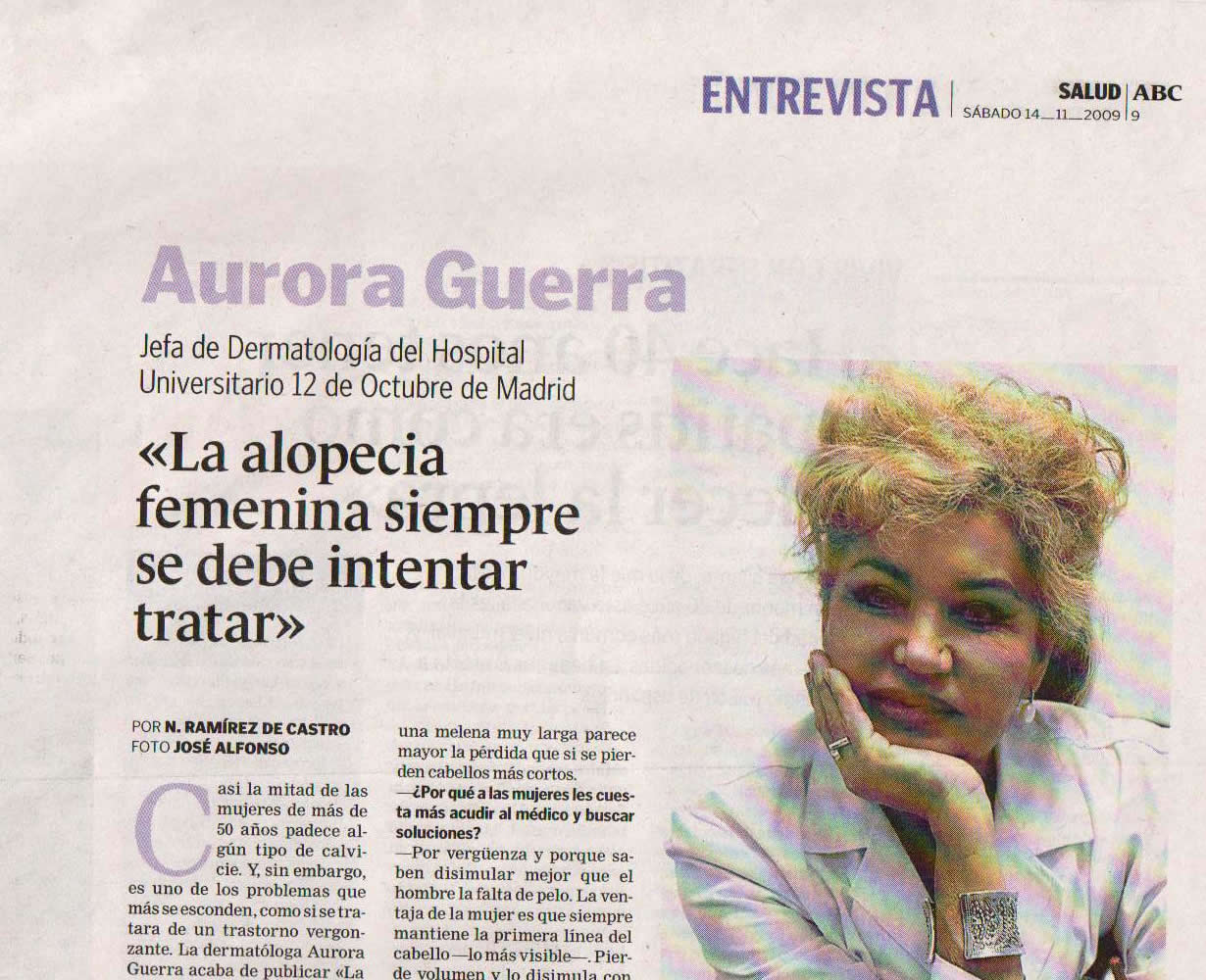 Aurora Guerra en el Diario ABC