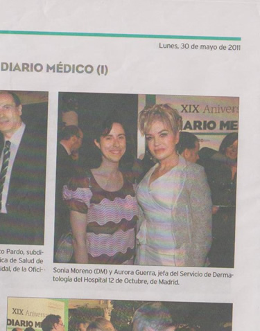 Sonia Moreno y Aurora Guerra en Diario mdico 30 de mayo 2011