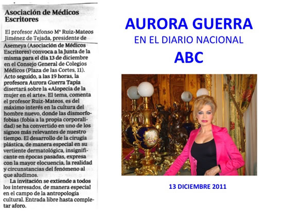 Aurora Guerra en el Diario Nacional ABC