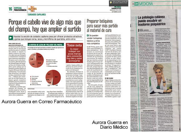 Aurora Guerra en Diario Mdico y Correo Farmacutico