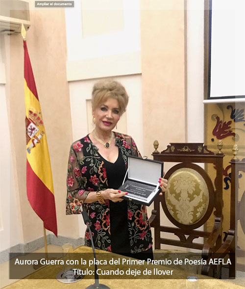 Primer Premio de Poesa de la Asociacin de Farmacuticos de Letras y Artes (AEFLA)