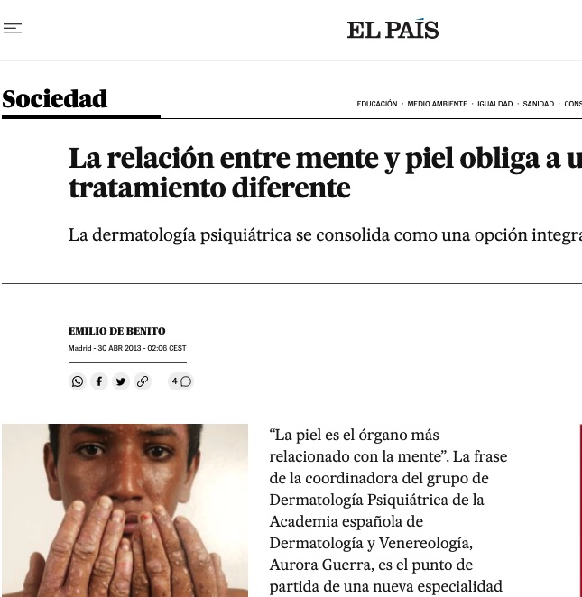 Entrevista El Pas, por Emilio de Benito.